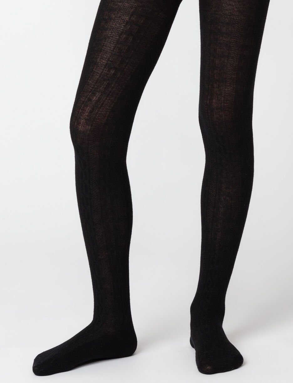 Collant texturé opaque