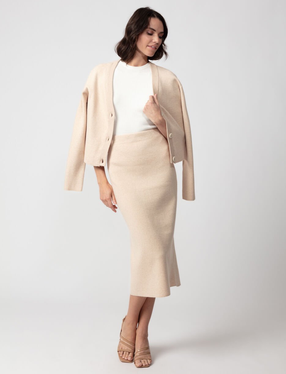 Cardigan en tricot &agrave; boutons