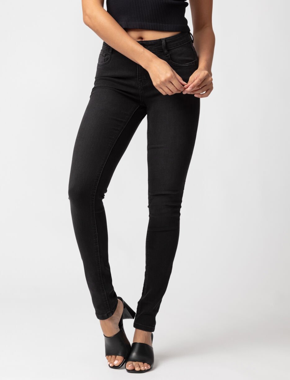 Jean skinny à taille régulière