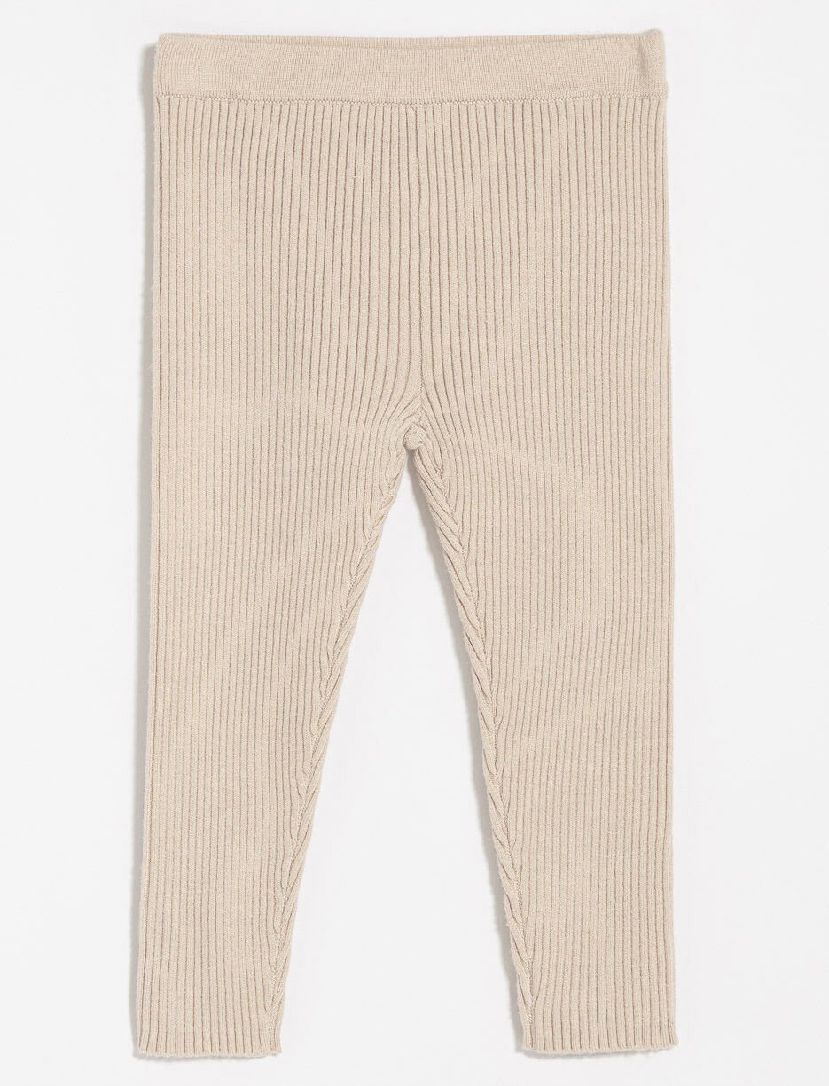 Legging en tricot côtelé