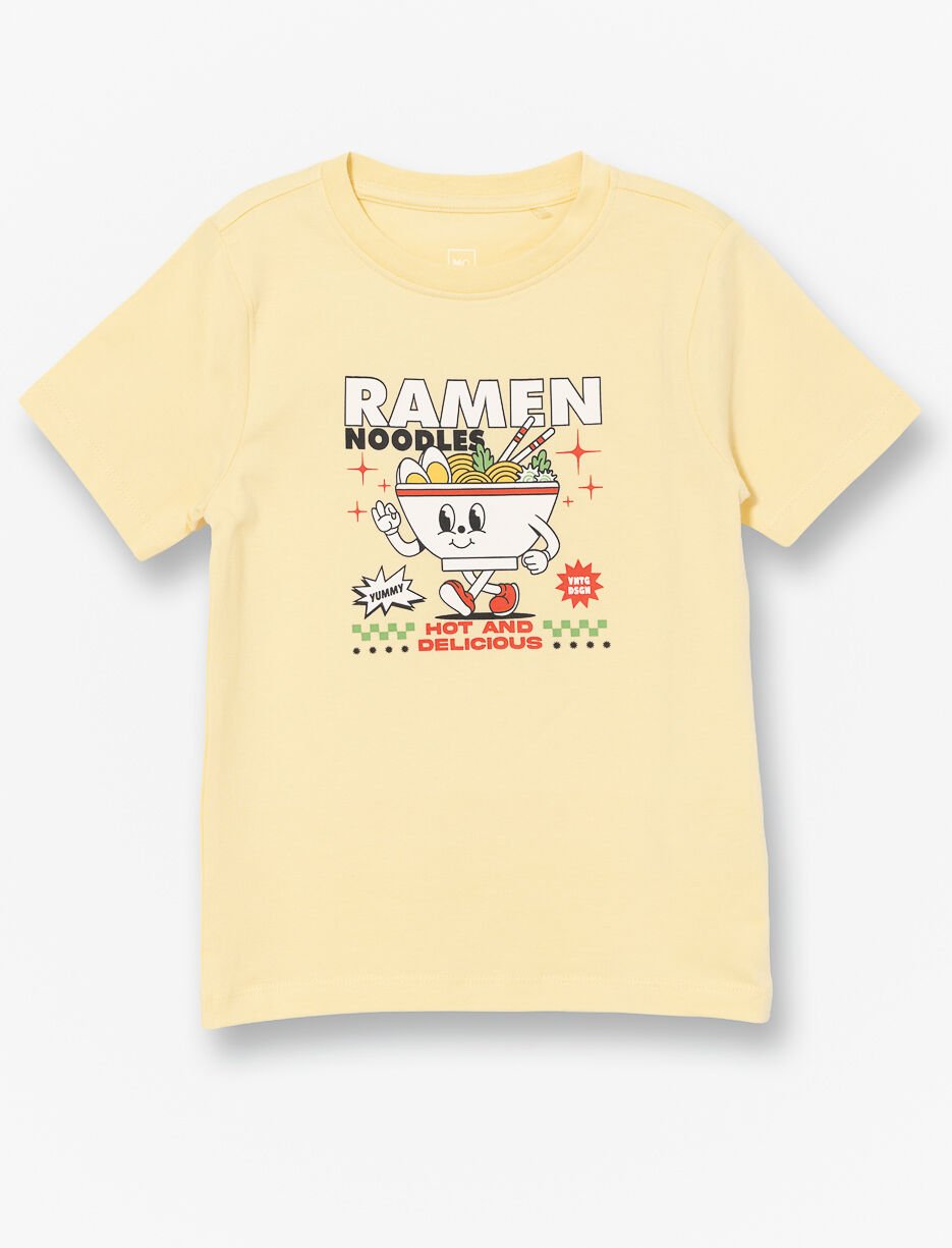 Printed Crew-neck T-shirt - Little Boy