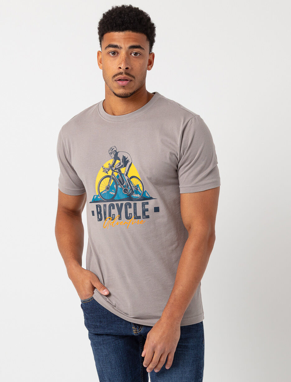 T-shirt imprimé à manches courtes