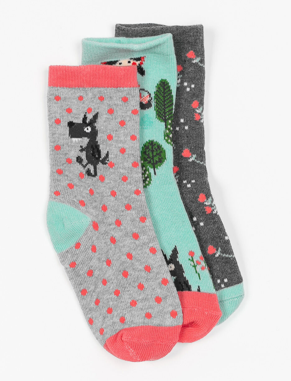 Chaussettes à la cheville à motifs - paquet de 3