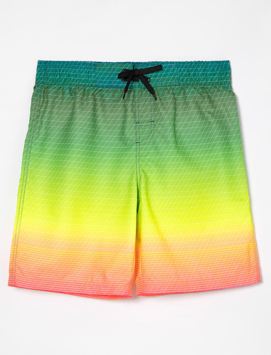Boardshort imprimé à taille élastique