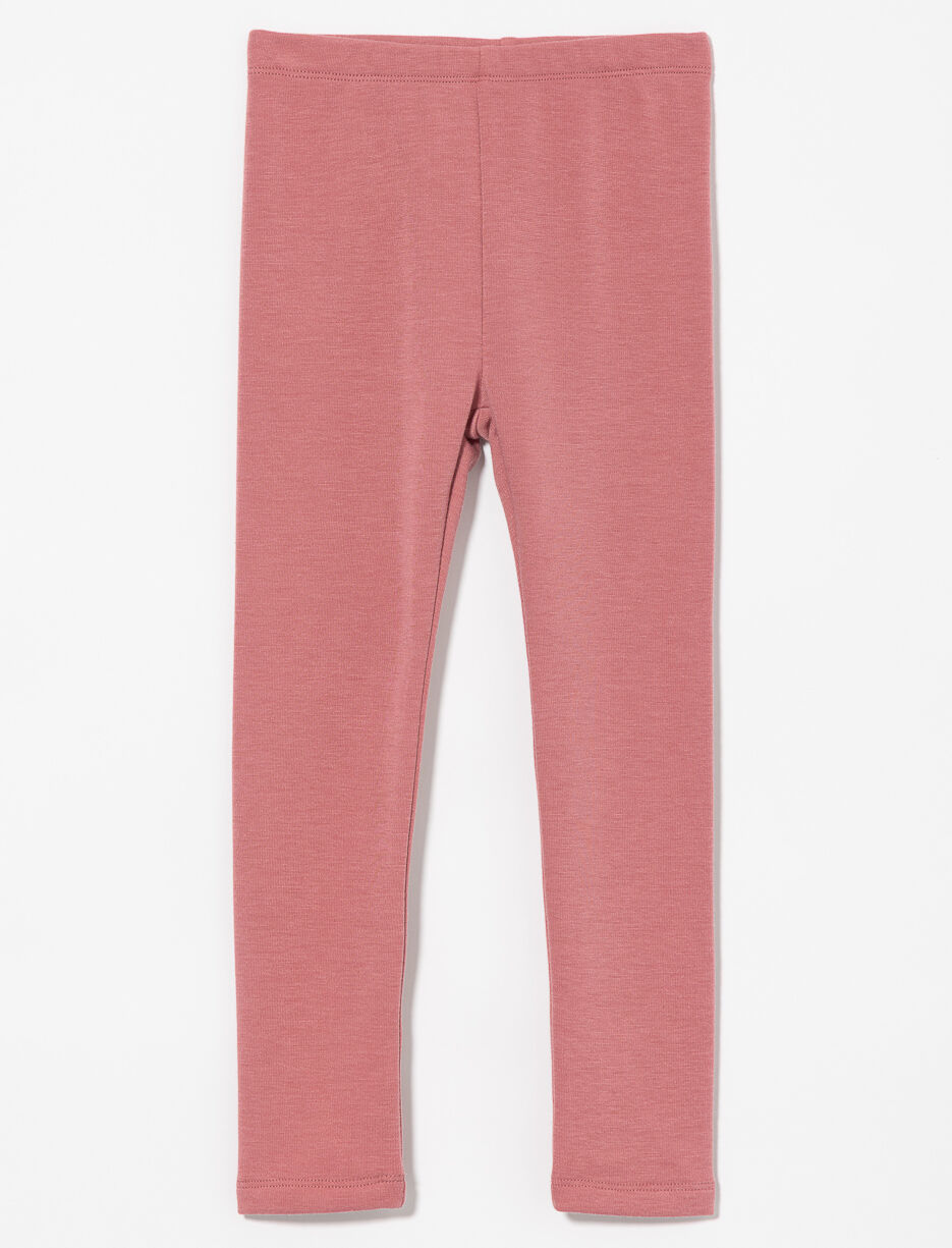 Legging long doublé en peluche