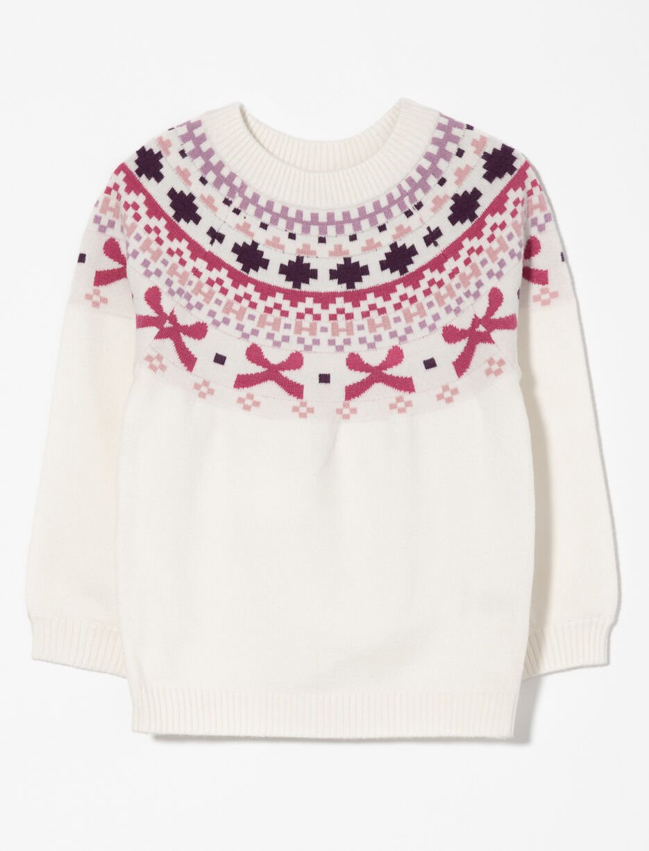 Chandail en tricot à motif - petite fille