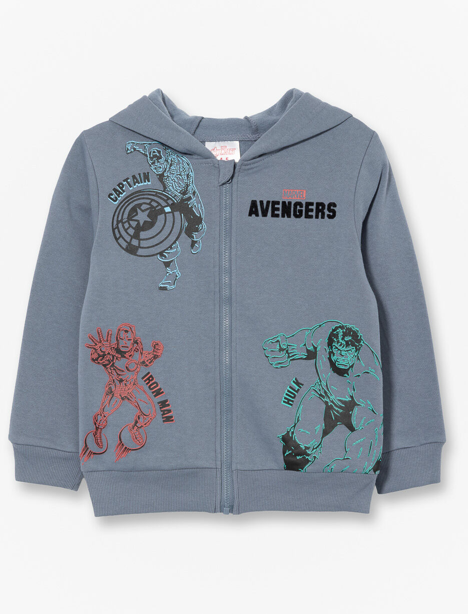 Veste zippée imprimé à capuchon - Marvel