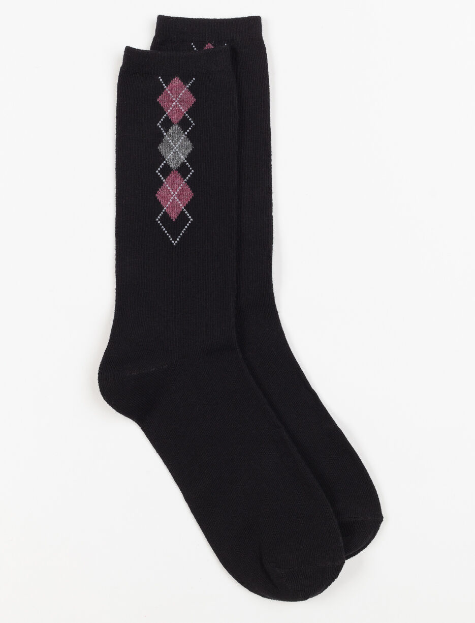Chaussettes mi-mollet à motifs 