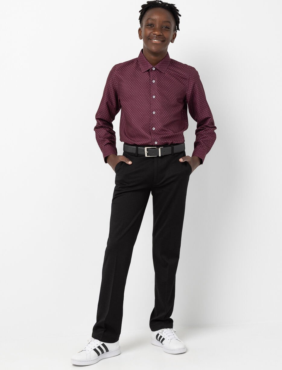 Pantalon habillé droit extensible