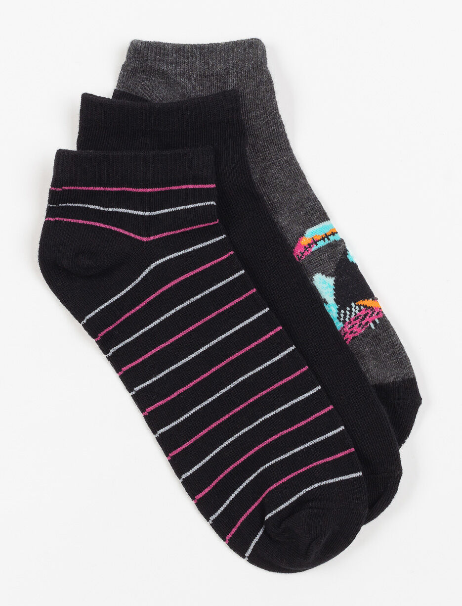 3 paires de bas courts