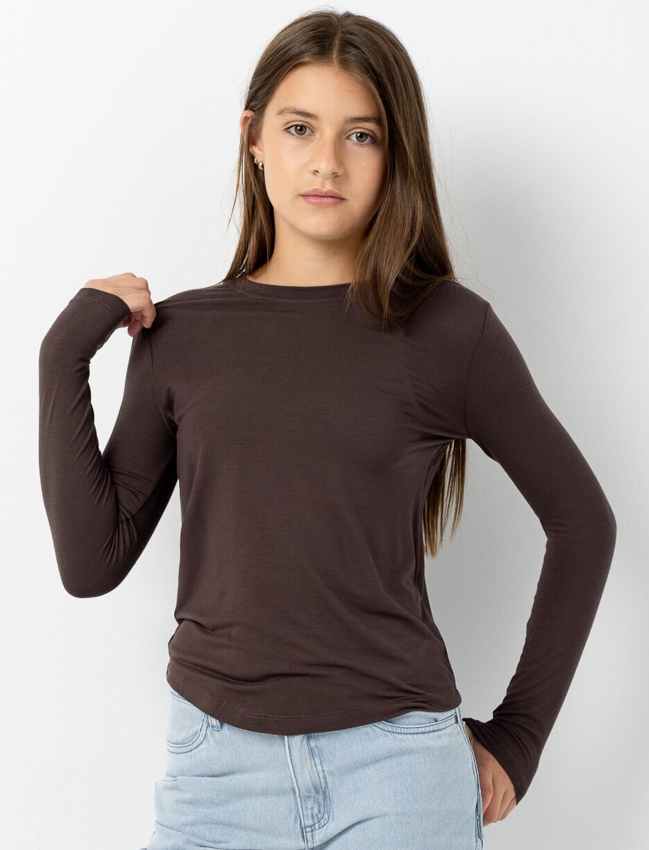 T-shirt ajusté à manches longues