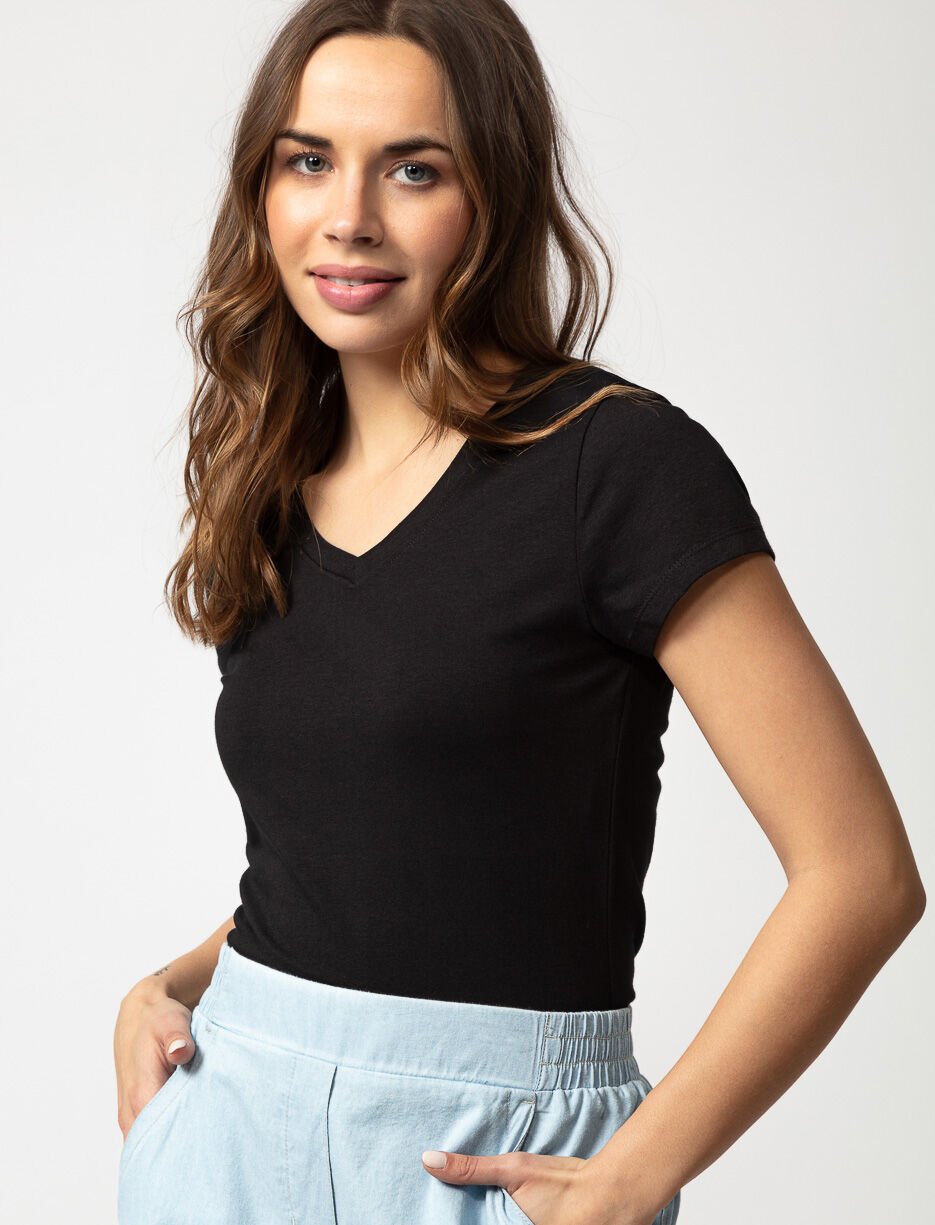 T-shirt uni en coton bio