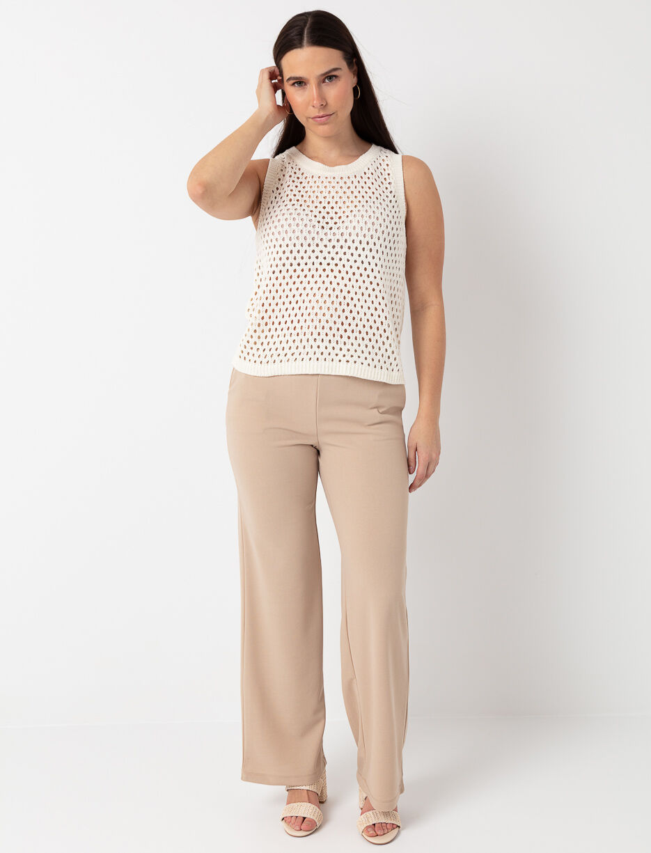 Pantalon à enfiler à jambe large Pantalon à enfiler à jambe large