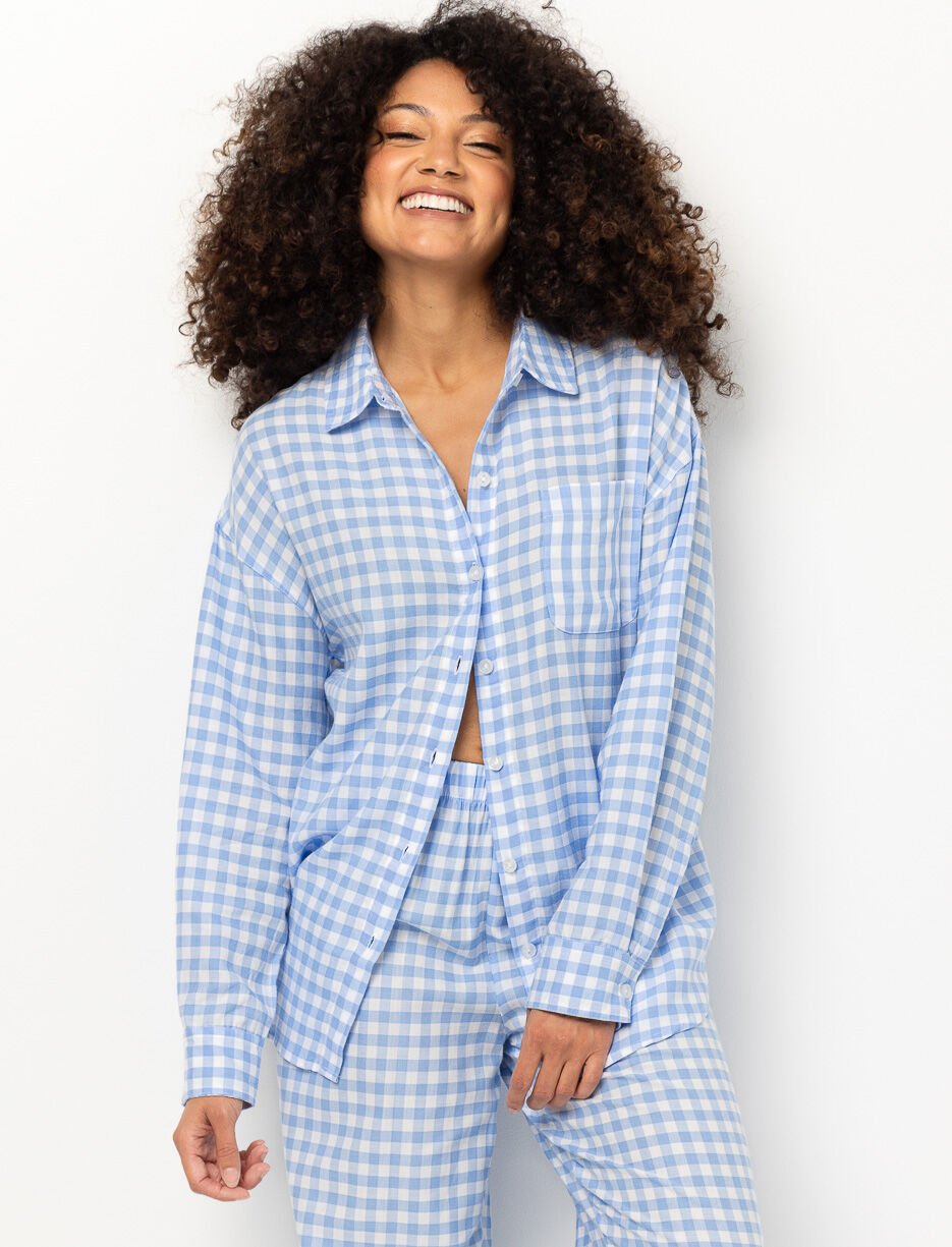 Plaid PJ Blouse