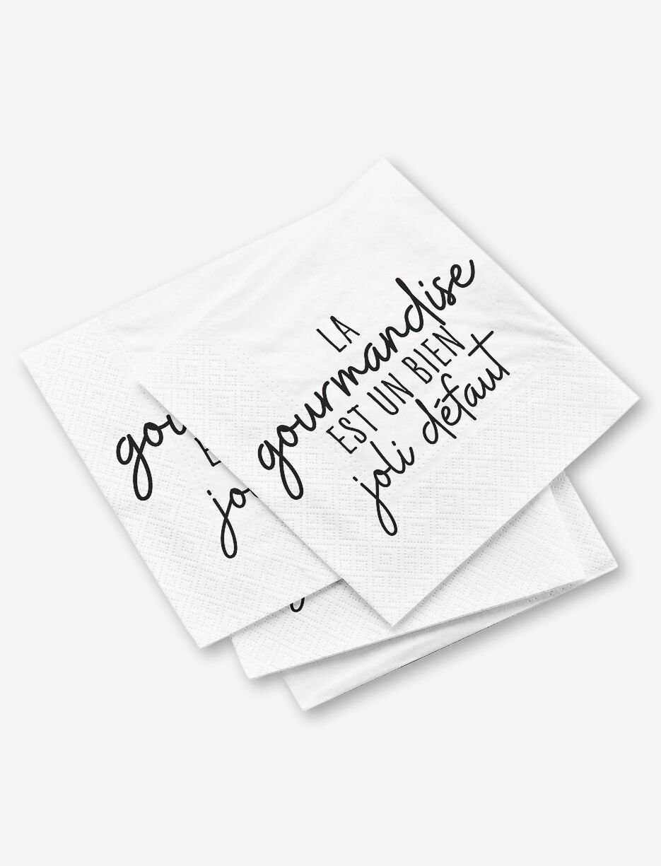 Serviettes de table en papier - paquet de 20