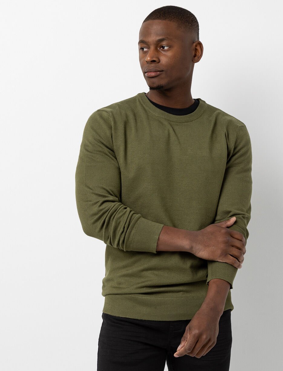 Chandail en tricot à col rond