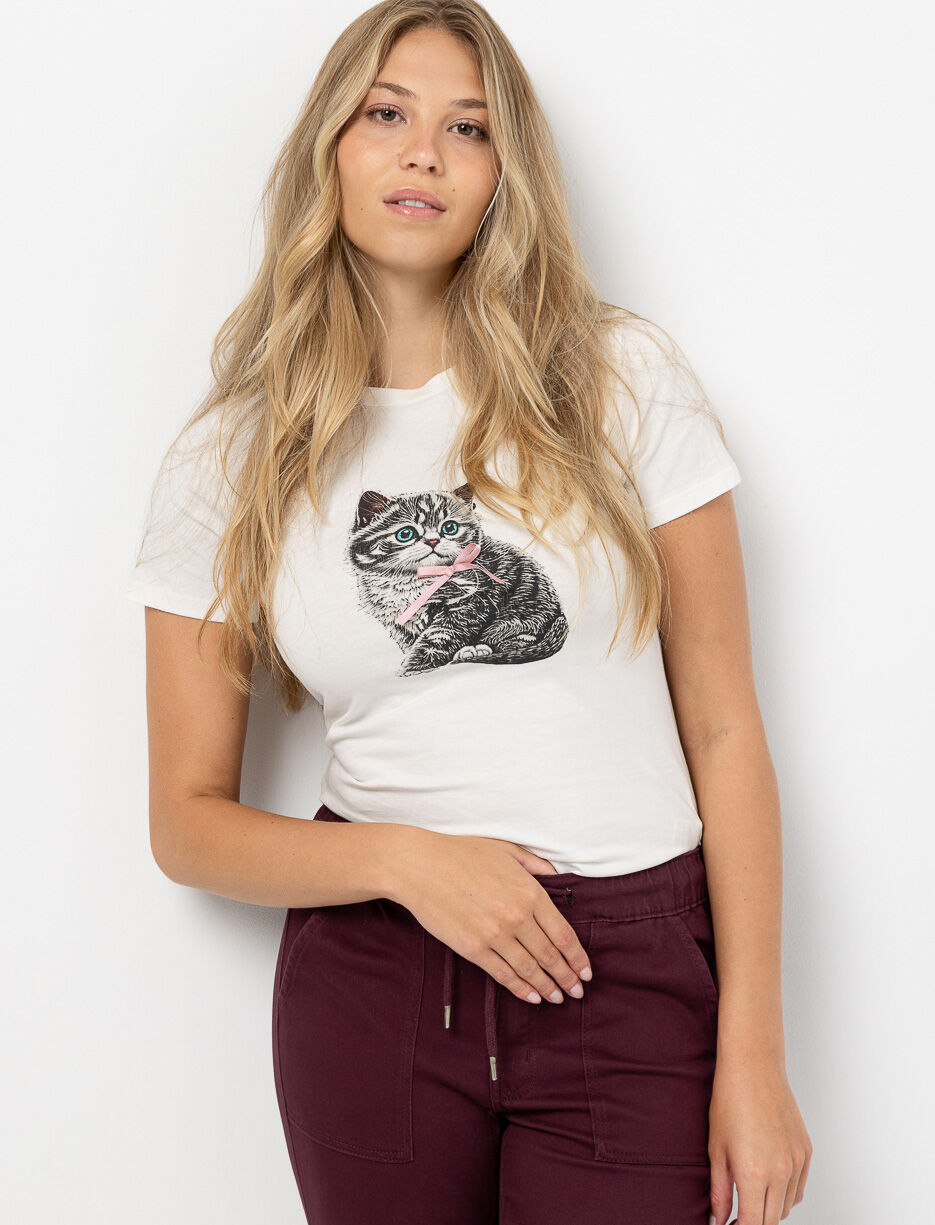 T-shirt imprimé à col rond