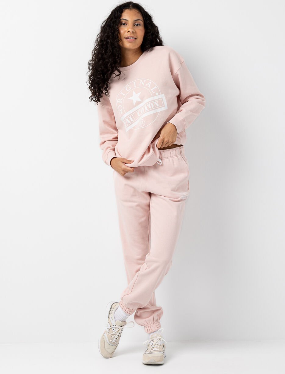 Pantalon ouaté imprimé à taille élastique