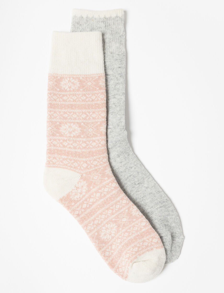 Printed Crew Socks - Pack of 2