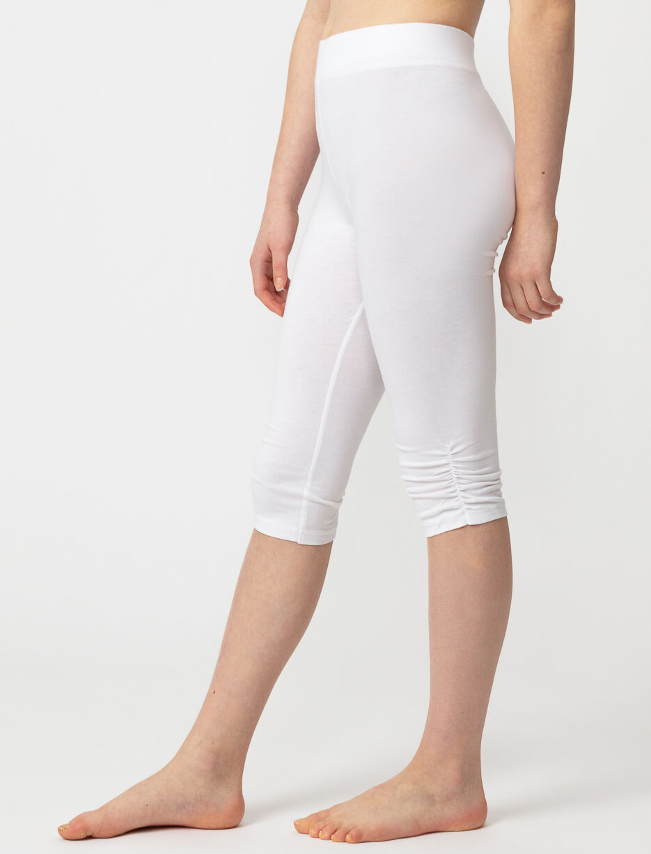 Solid Organic Cotton Capri Leggings