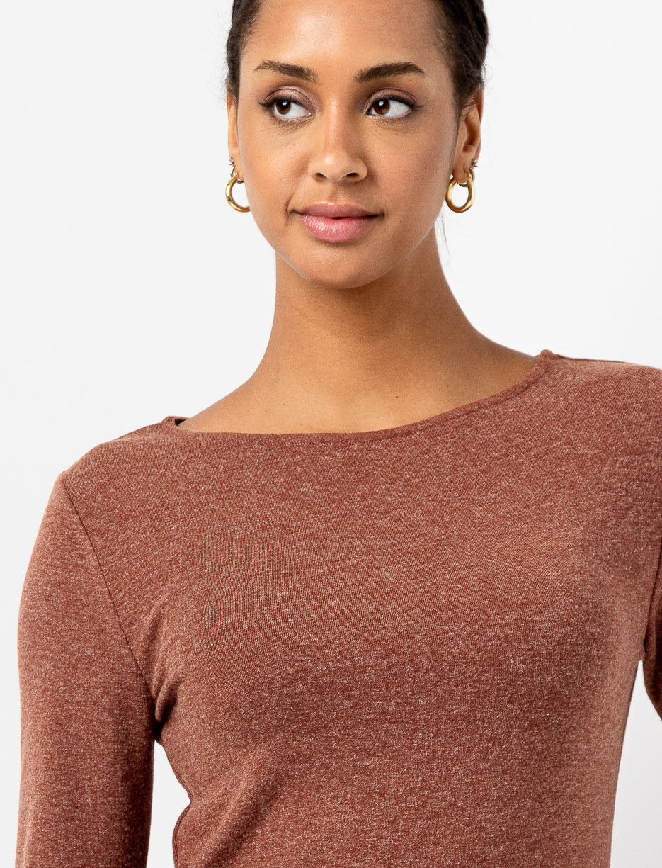 T-shirt ajusté à col rond