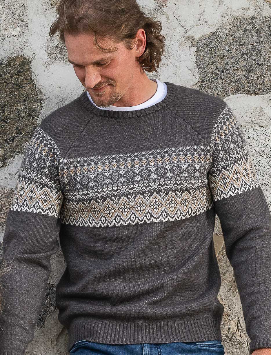 Chandail en tricot à motif