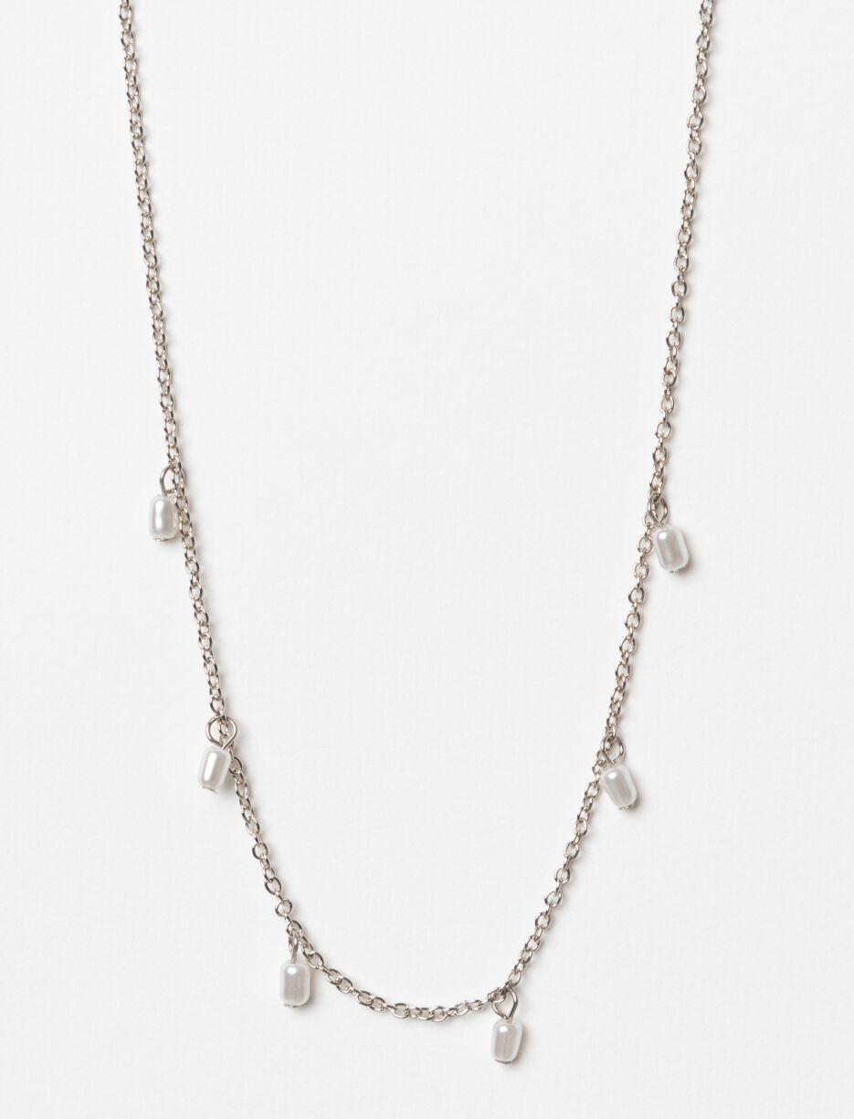Collier à pendentifs perles