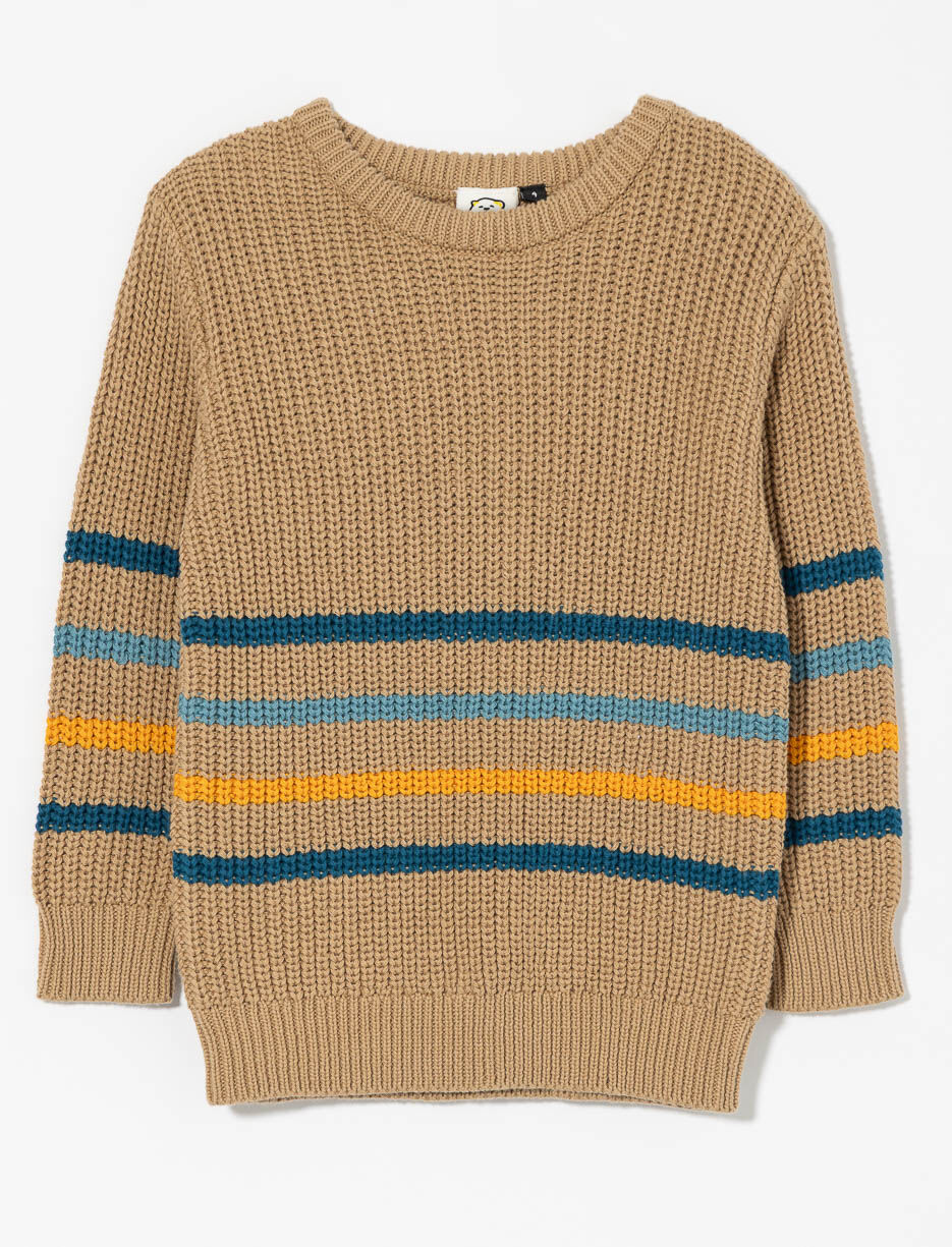 Striped Knit Sweater - Little Boy