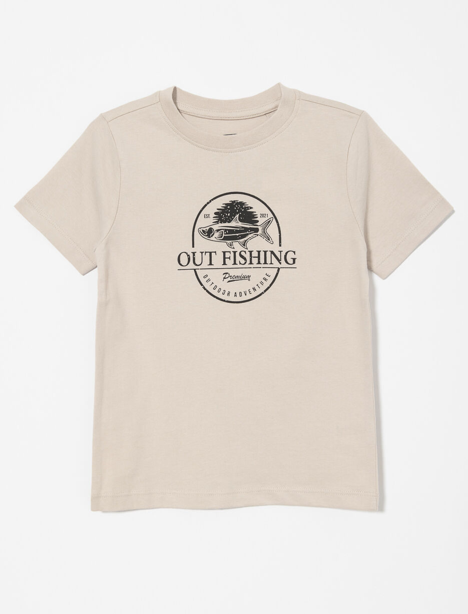 T-shirt en coton bio imprimé - petit garçon