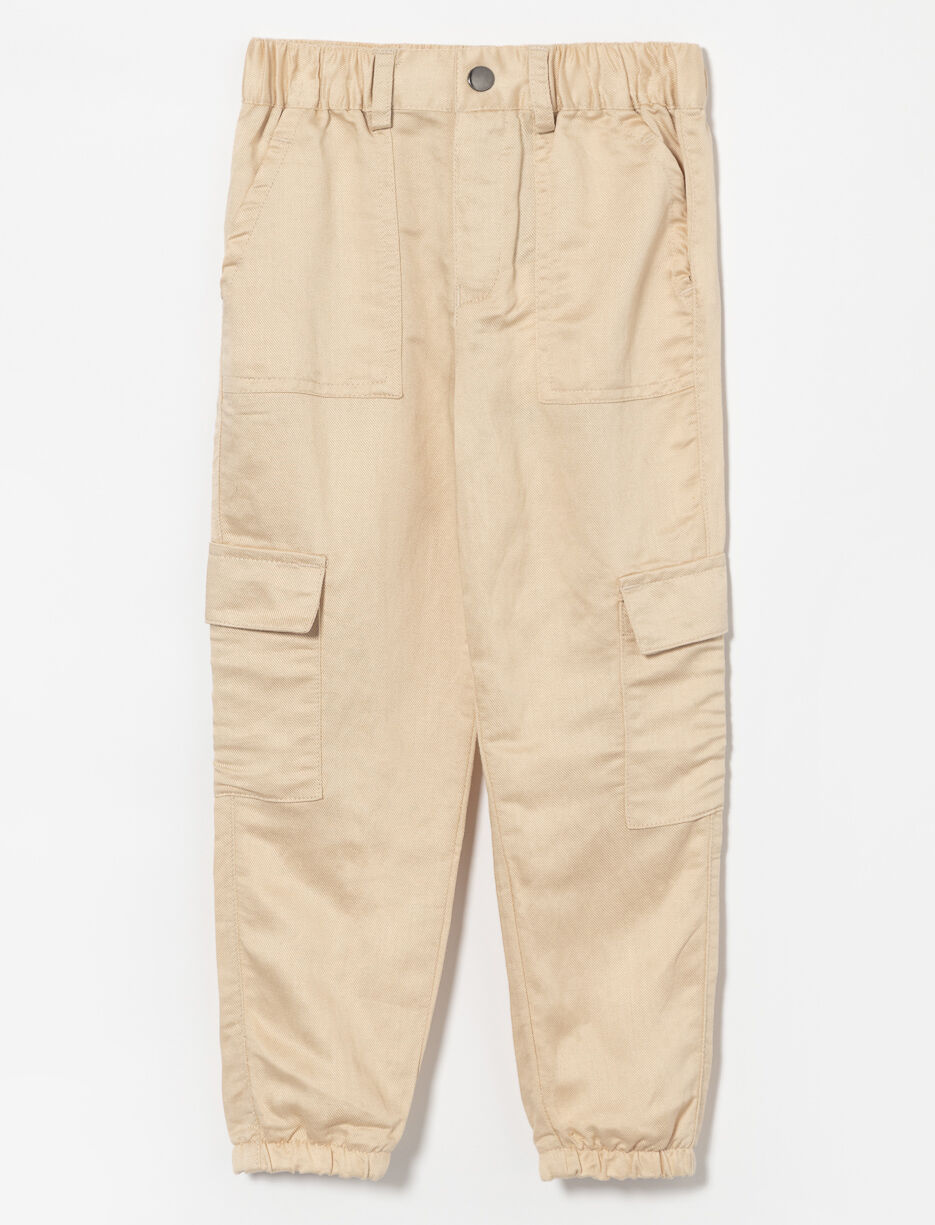 Cargo Pants with Elastic Waistband