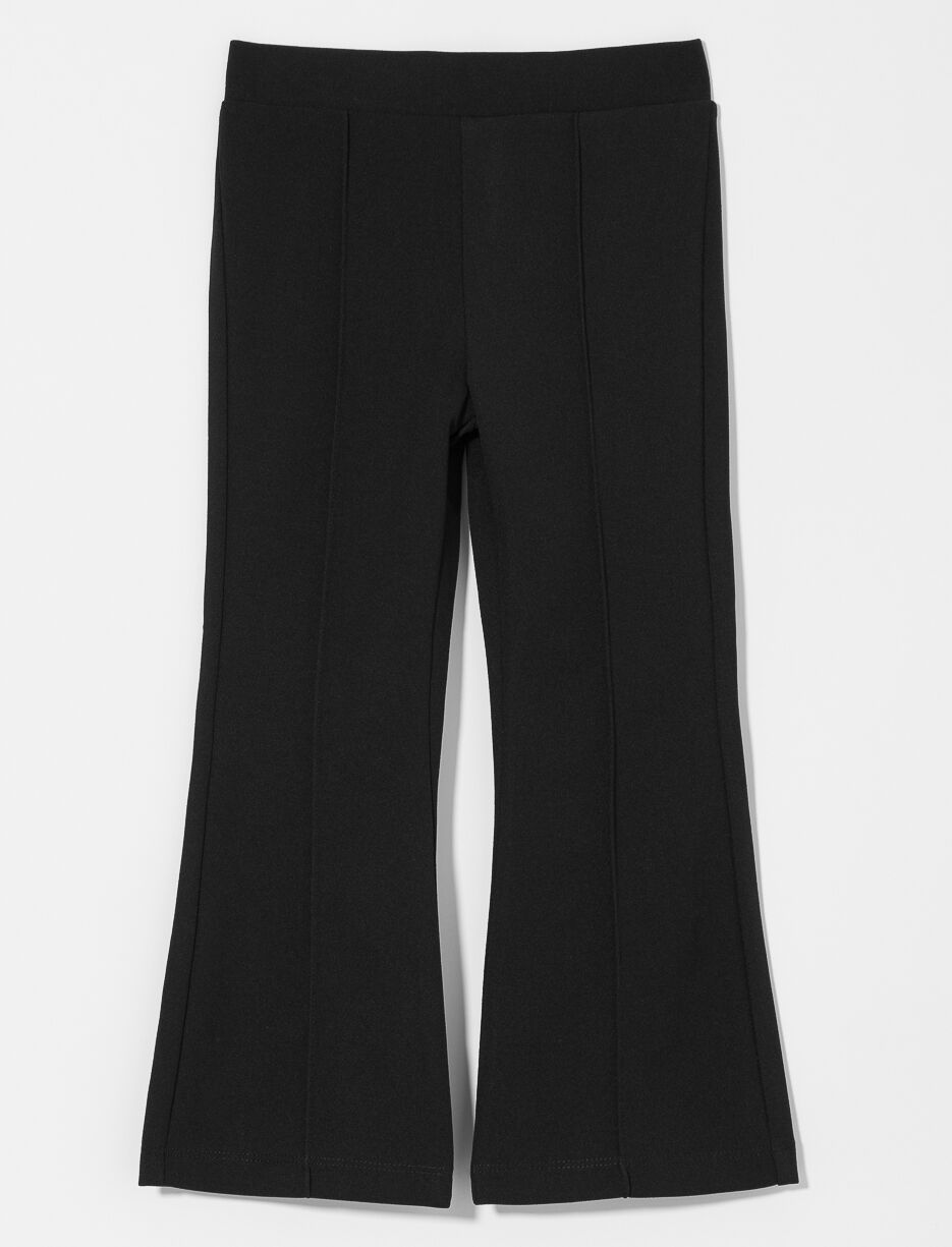 Flared Pants with Elastic Waistband - Little Girl