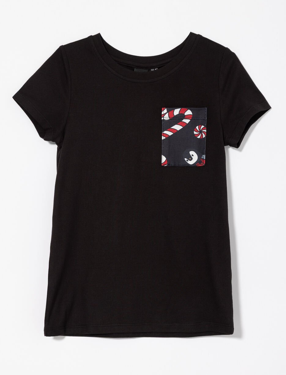 Christmas Pocket Print Tunic - Little Girl