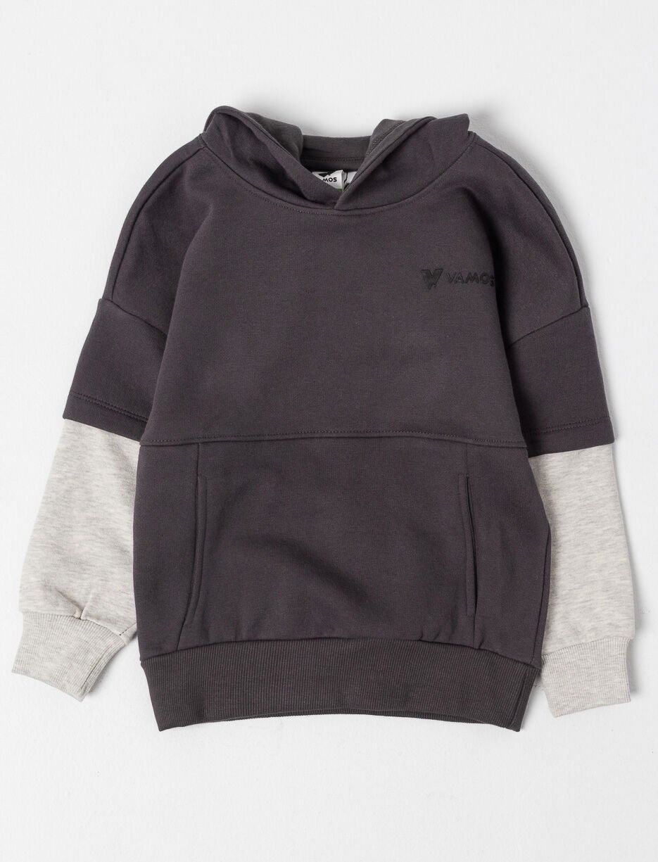 Kangourou à manches superposées - petit garçon