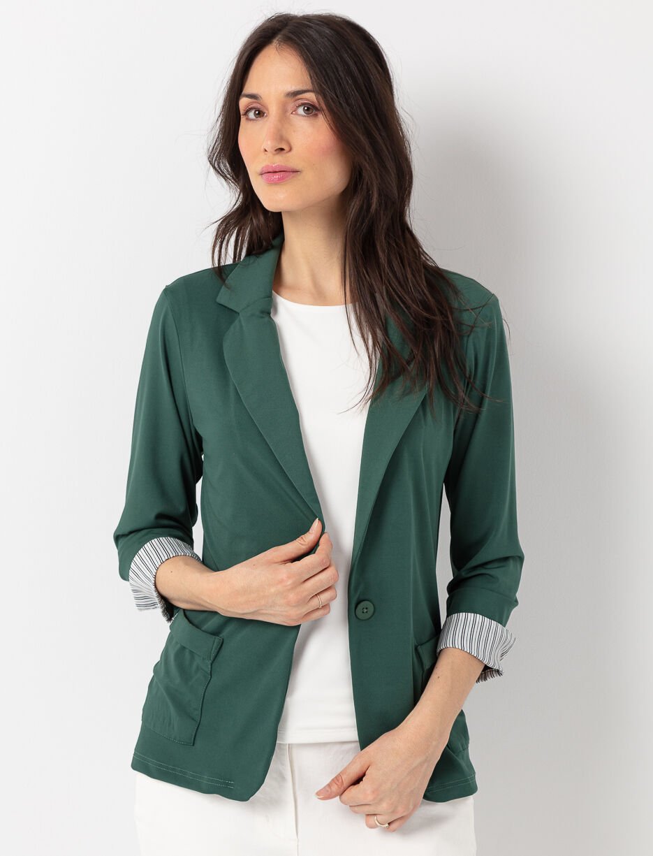 Veston à manches revers 3/4