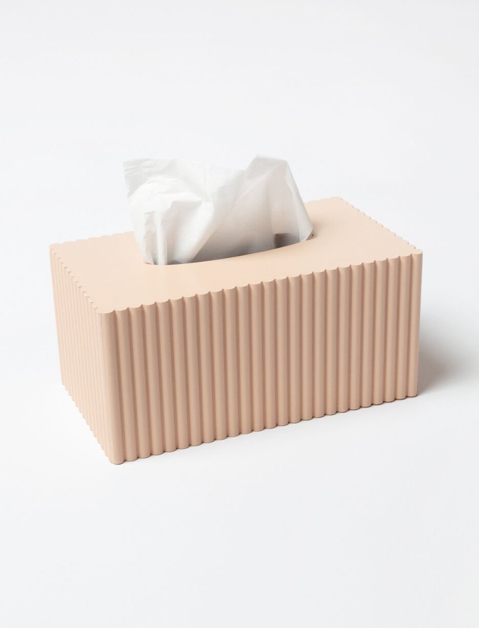Boîte à mouchoirs texturée