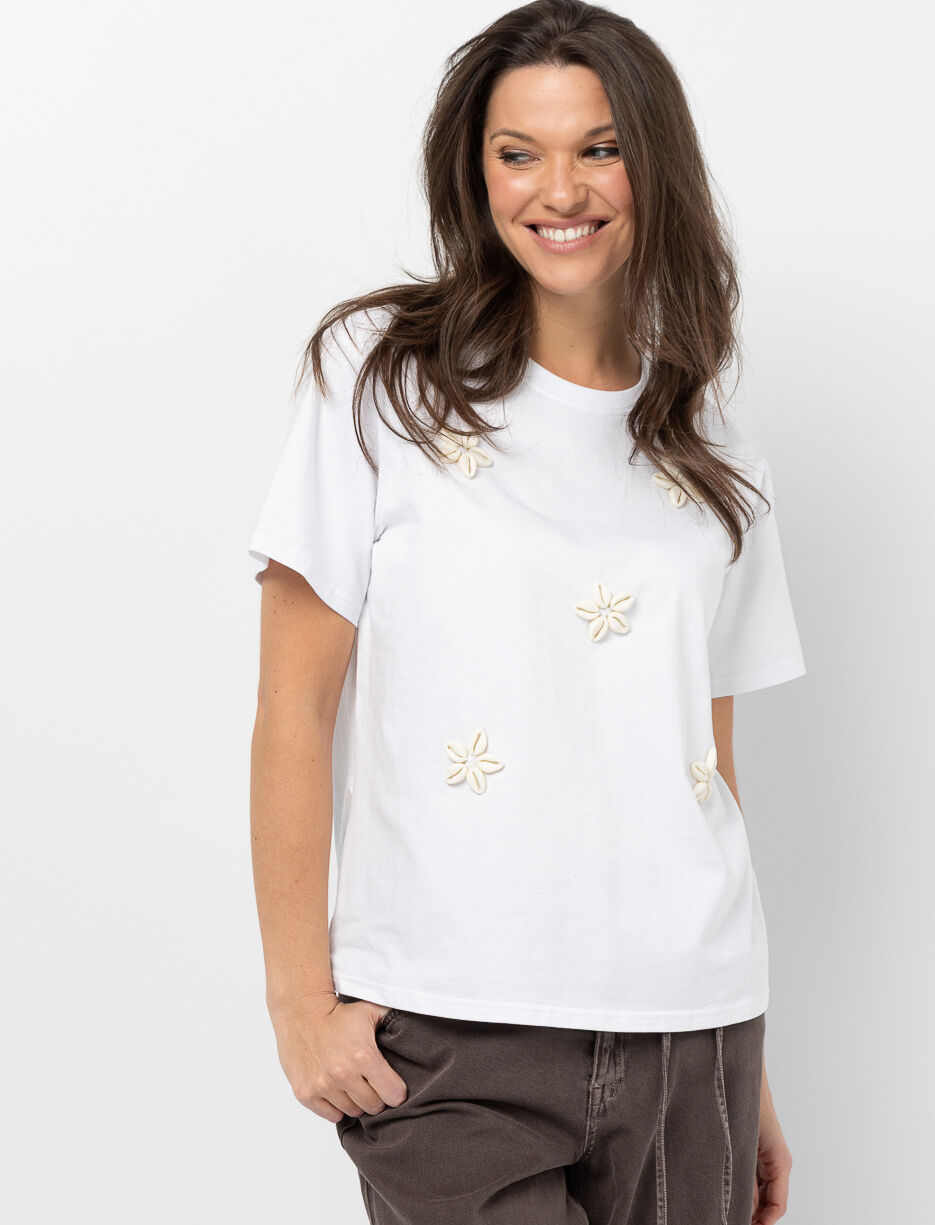 Embroidered Floral T-Shirt