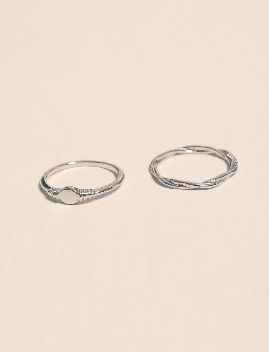 Bagues texturées - paquet de 2