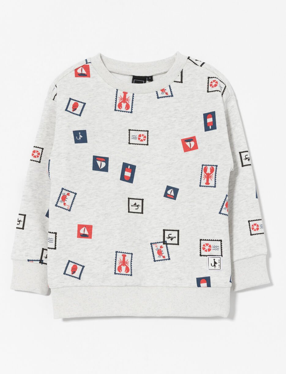 Chandail ouaté imprimé - petit garçon