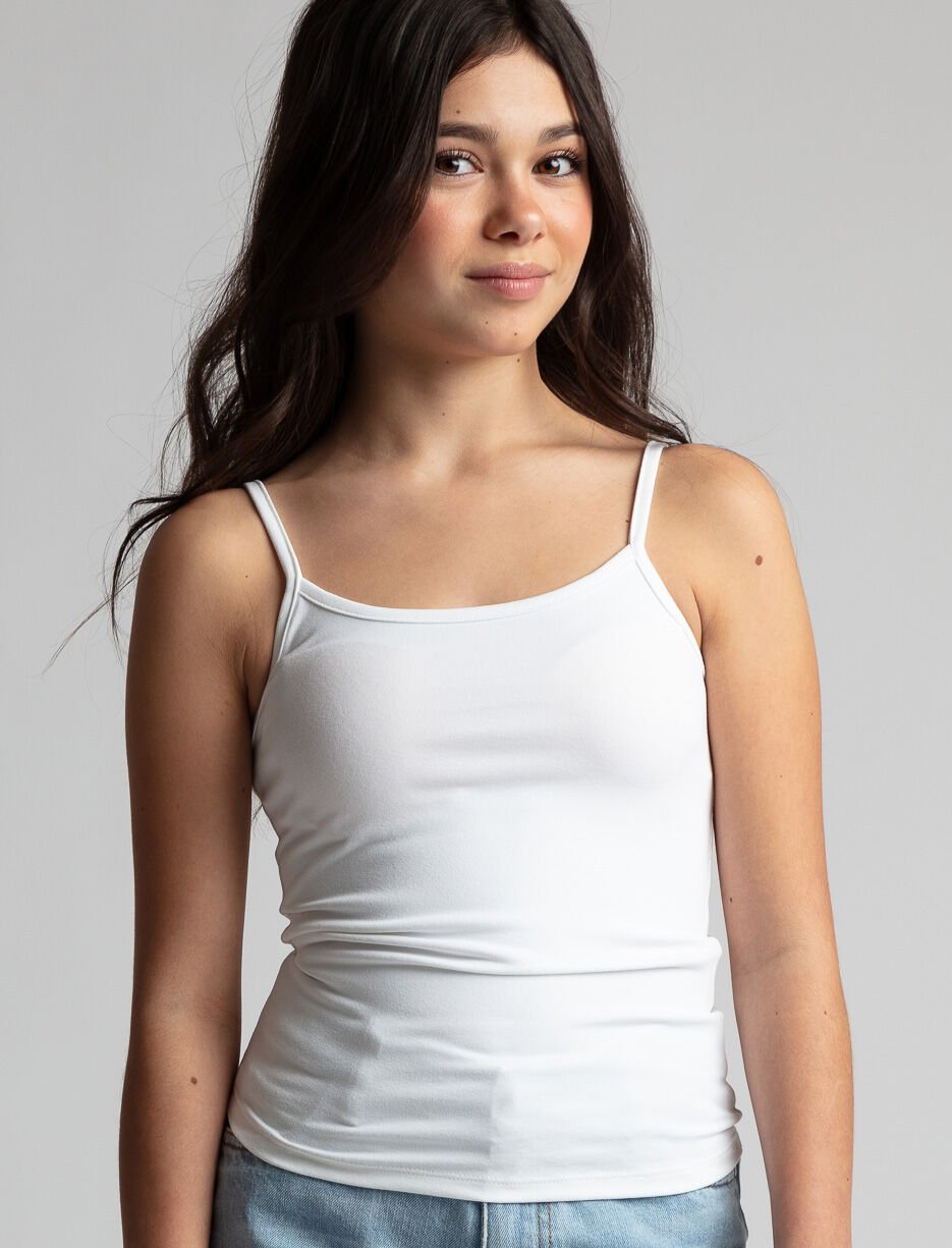 Camisole unie à bretelles fines