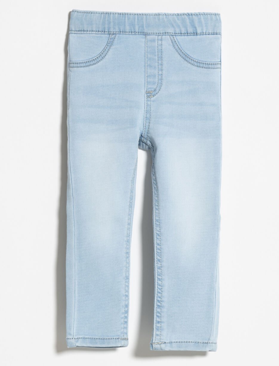 Jean extensible à enfiler - bébé fille