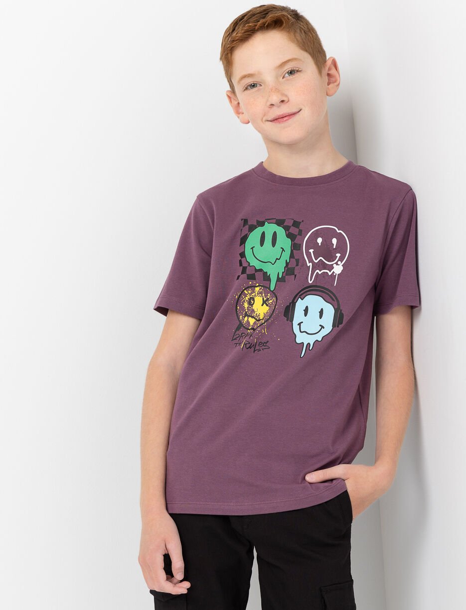 T-shirt imprimé à col rond