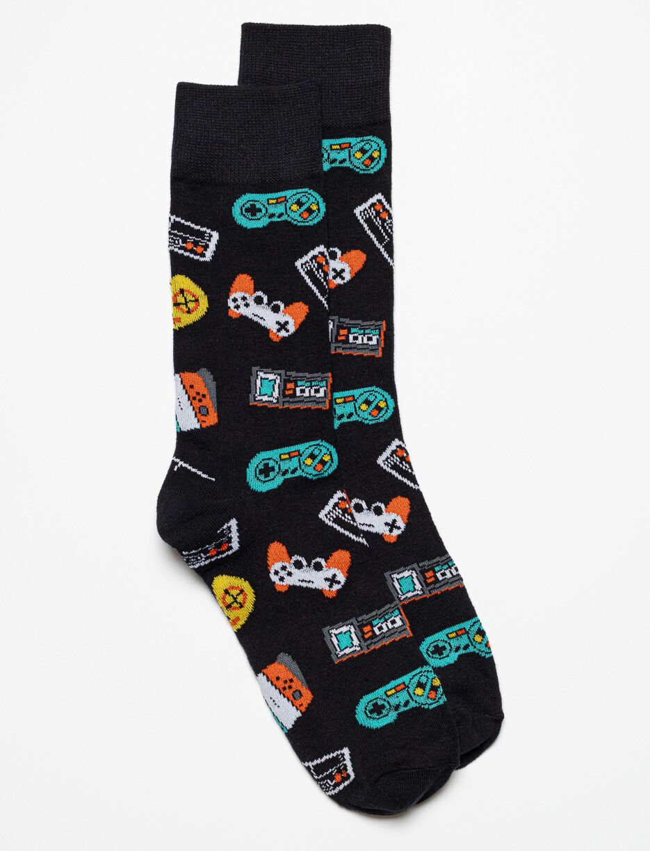 Printed Crew Socks