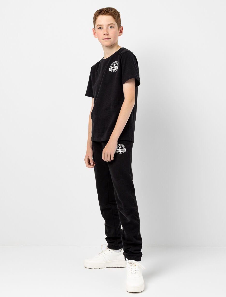 Pantalon ouaté imprimé à taille élastique