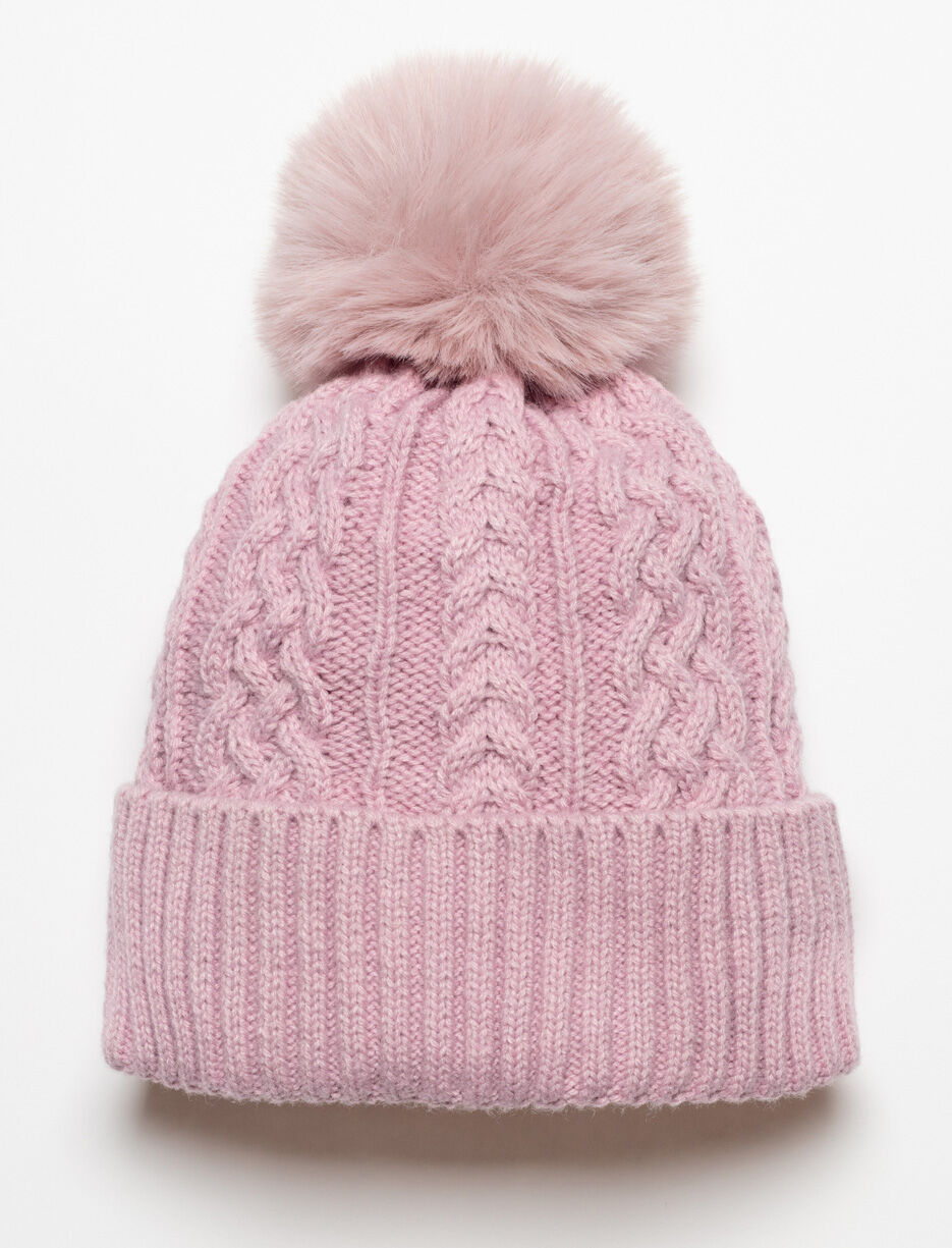 Knit Pompom Beanie - Teen