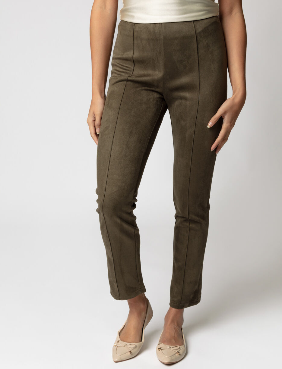Pantalon en faux suède à enfiler Pantalon en faux suède à enfiler