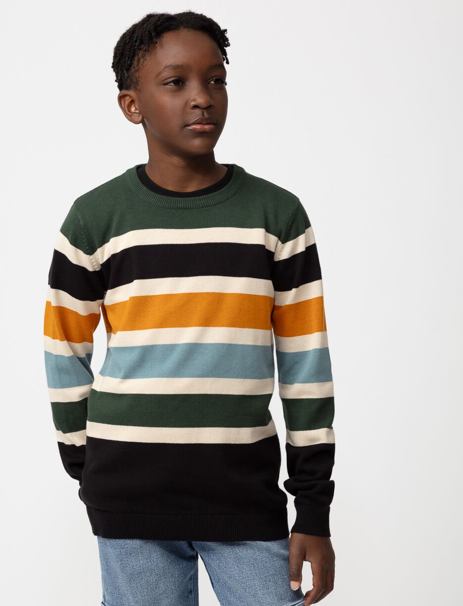 Striped Knit Sweater