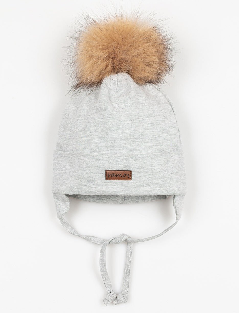 Tuque à pompon et oreilles - bébé