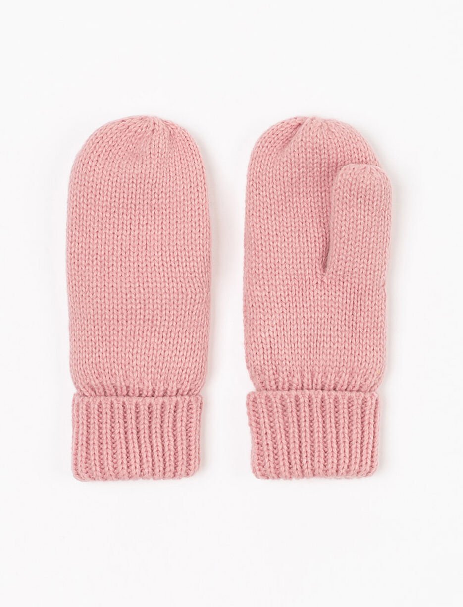 Mitaines en tricot unies - bébé