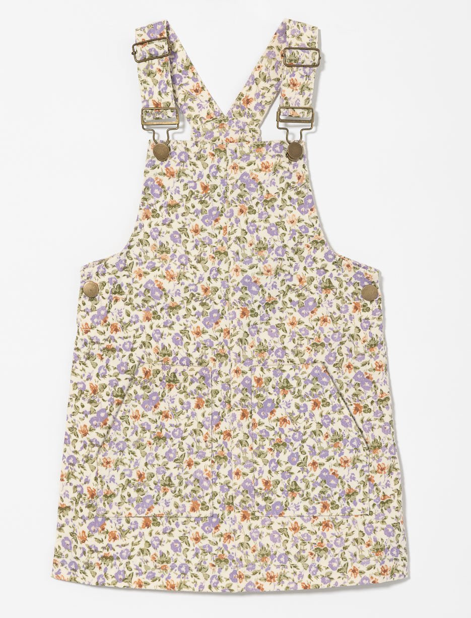 Robe-salopette fleurie - petite fille Robe-salopette fleurie - petite fille