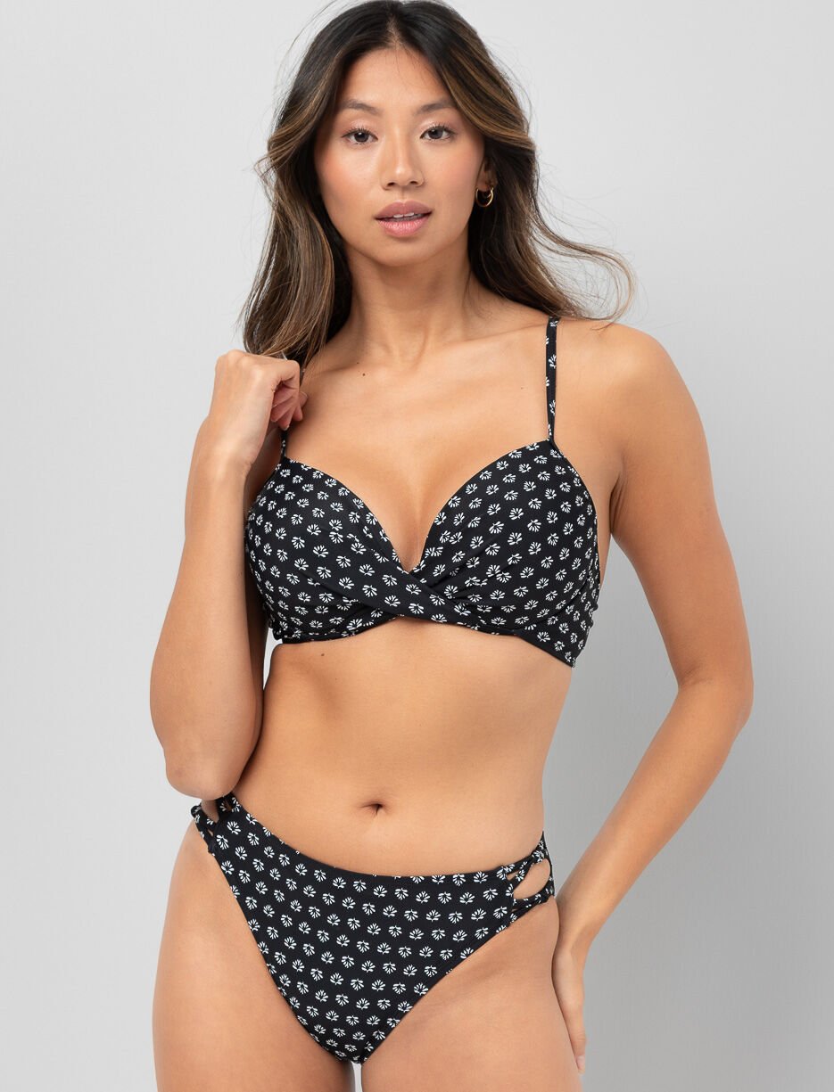 Haut de bikini push-up imprimé